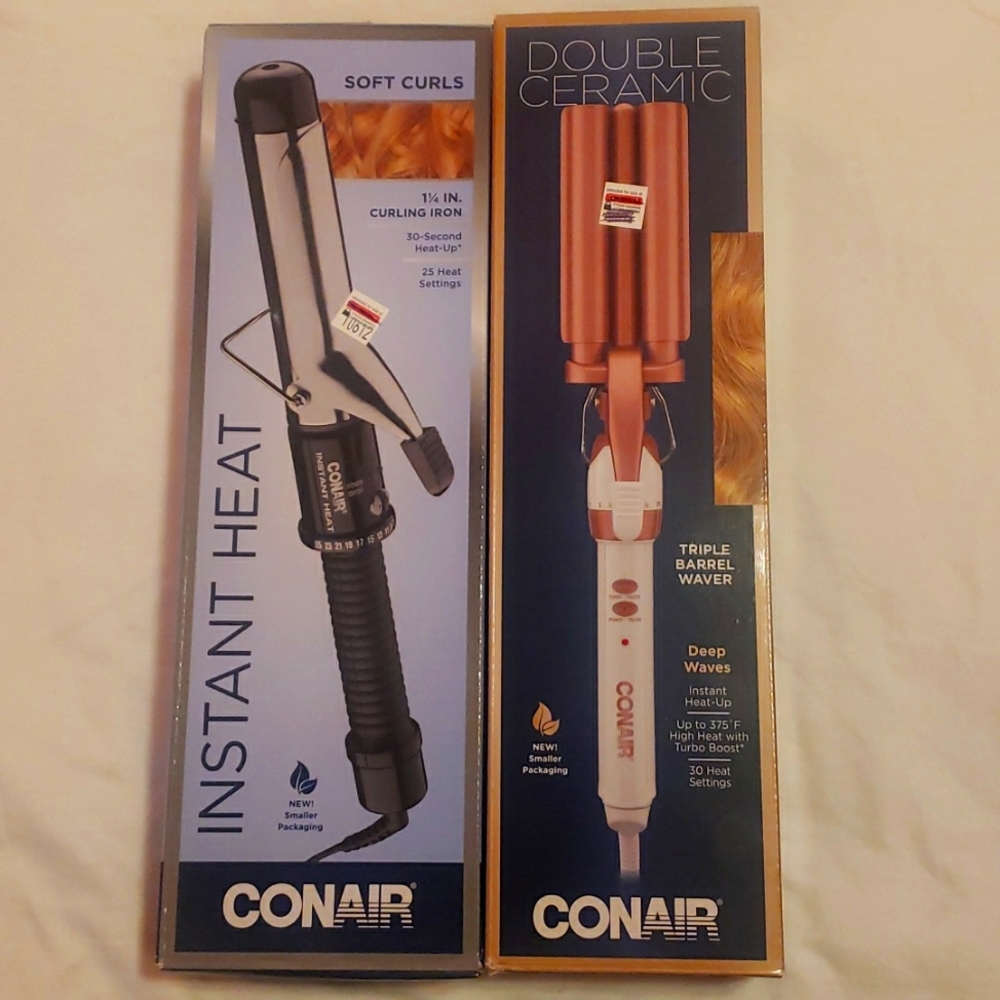 Brand new in box Conair instant curling iron & Conair double ceramic  Triple